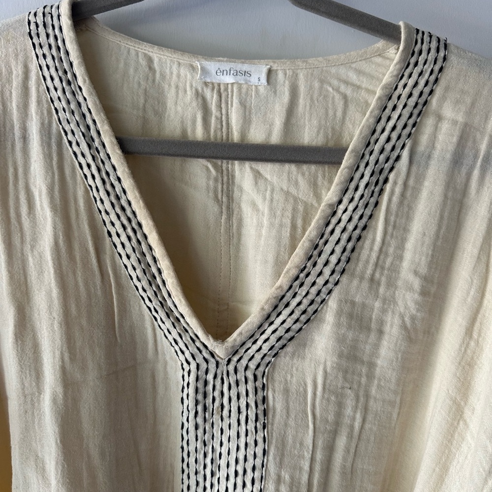 Enfasis El Corte Ingles Linen Tunic Dress with Belt - Picture 2 of 6
